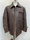Vintage 80s French Distressed Leather Work Chor Sport Jacket Size 3xl Ace Patina