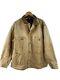 Vintage Carhartt Work Wear Zip Jacket Mens Size L Brown Distressed Blanket Lined