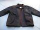 Vintage Leather Jacket Distressed Mens Xl 46 48 Coat Wool Winter Soft Keenan