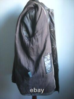 VINTAGE leather JACKET distressed weathered 46 44 large western heavy soft