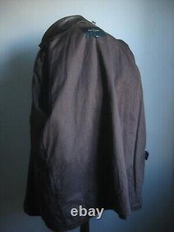 VINTAGE leather JACKET distressed weathered 46 44 large western heavy soft