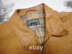 VINTAGE ralph lauren POLO COUNTRY real leather JACKET COAT USA MADE XL menlo