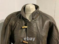 Vintage 80's Redskins Distressed Leather Jacket Size M