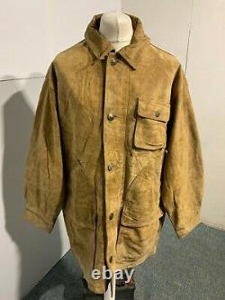 Vintage 80's Timberland Distressed Leather Jacket Size L