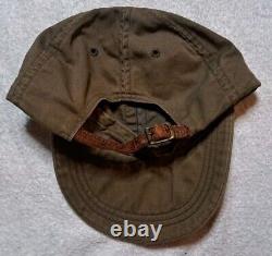 Vintage 90s Distressed RRL Ralph Lauren Workwear Truck Cap Hat Adjustable Brown