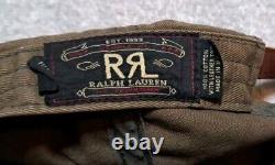 Vintage 90s Distressed RRL Ralph Lauren Workwear Truck Cap Hat Adjustable Brown