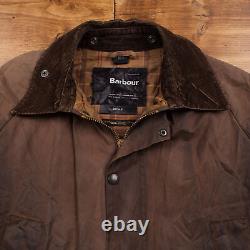 Vintage Barbour Bedale Jacket C42 L Wax Cotton Distressed Hunting Field Coat