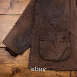 Vintage Barbour Bedale Jacket C42 L Wax Cotton Distressed Hunting Field Coat