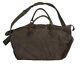 Vintage Barbour Leather Canvas Weekend Travel Distressed Brown Carry On Bag