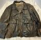 Vintage Canyon Ridge Mens Distressed Brown Leather Bomber Jacket Size 2xl 1990s