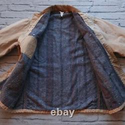 Vintage Carhartt 100 Years Distressed Lined Chore Jacket Made in USA Wip