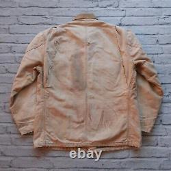 Vintage Carhartt 100 Years Distressed Lined Chore Jacket Made in USA Wip