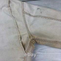 Vintage Carhartt Detroit Jacket Men's M Tan Blanket Lined Duck Work Distressed