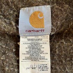 Vintage Carhartt J97 Brown Men XL Distressed Sandstone Detroit Lined Jacket USA