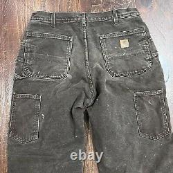 Vintage Carhartt Quilted Double Knee Work Pants Thrashed Distressed 34x32 B194