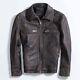 Vintage Classic Distressed Mens Terminator Brando Motorcycle Uk Leather Jacket