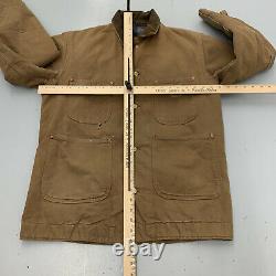 Vintage Distressed Carhartt Blanket Lined Chore Work Vtg Coat Jacket Mens Size M