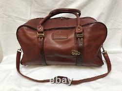 Vintage Frye Overnight Leather Tote Distressed Duffle Travel Bag