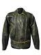 Vintage Leather Biker Jacket Cheyenne Distressed 44r (l)
