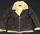 Vintage Leather Jacket Xl Aviator Co B-3 Bomber Style Distressed Patina