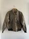 Vintage Levi's Brown Distressed Leather Sherpa Men's Jacket Size 38