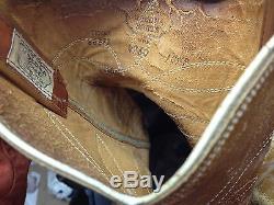 Vintage Made In USA Distressed Nocona Western Cowboy Rockabilly Boots Size 10.5b