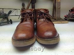 Vintage Red Wing Brown Distressed Leather Engineer Packer Chukka Trail Boots 10a