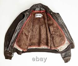 Vintage Schott Leather Flying Jacket XL 46 Made in USA