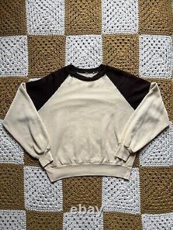 Vintage Two Toned Raglan Sweatshirt XL Distressed Thrashed True Vintage USA