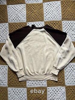 Vintage Two Toned Raglan Sweatshirt XL Distressed Thrashed True Vintage USA