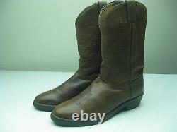 Vintage USA DISTRESSED CHIPPEWA BROWN LEATHER BIKER WESTERN BOOTS SIZE 12 D