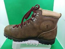 Vintage Vasque Distressed USA Brown Leather Lace Up Mountaineer Boss Boots 10.5d