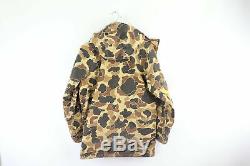Vtg 80s Columbia Goretex Mens Small Distressed Hooded Camouflage Hunting Jacket