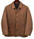 Yohji Yamamoto Made In Japan Brown Distressed Canvas Cotton Twill Jacket Coat M