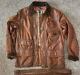 $1800 Polo Ralph Lauren Medium Distressed Brown Leather Jacket Hunting Wax Rrl