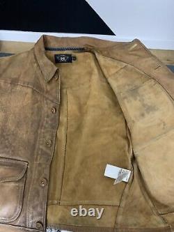 $2400 Rrl Ralph Lauren Medium Griggs Leather Jacket Distressed Polo Western Vtg $2400 Rrl Ralph Lauren Medium Griggs Leather Jacket Distressed Polo Western Vtg $2400 Rrl Ralph Lauren Medium Griggs Leather Jacket Distressed Polo Western Vtg $