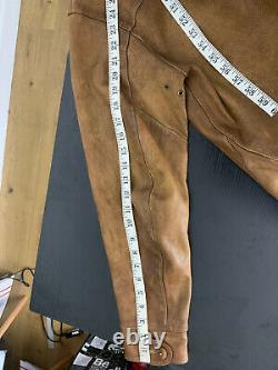 2400 $ Rrl Ralph Lauren Medium Griggs Veste En Cuir Polo Western 4kis