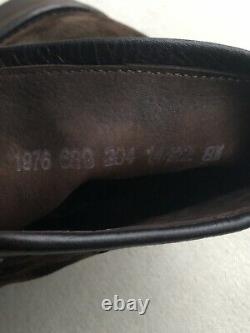 698$ John Varvatos Brown Distressed Velvet Fleetwood Boots Taille 9,5 B 349$