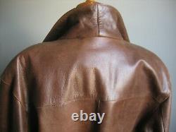 Antares En Détresse Leather Blazer Coat Jacket 42 44 46 Biker Western Box Soft