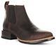 Ariat Booker Ultra Rt Bottes Western Pour Hommes En Cuir Distressed Twin Gore Marron Uk 7 1/2