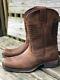 Ariat Homme Rambler Patriot Distressed Brown Square Toe Boots 10029692