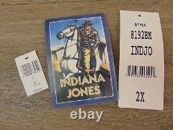 Authentique Indiana Jones 2005 Disneyland Détresse Leather Jacket XXL Monogram