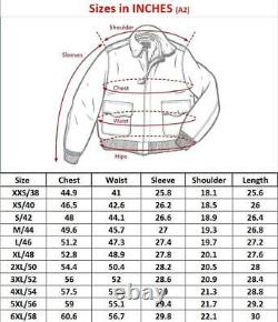 Aviateur G-1 Ww2 A-2 Hommes Vol Buffalo Cuir Détresse Bombeur Brun Veste