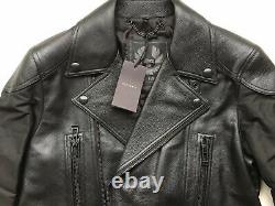 Belstaff Mens Alwyn Black Leather Moto Jacket Large Us 40, It50 1900 $