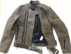 Belstaff Mens’farleigh' Distressed Leather Moto Jacket Grande Us 40/it50 $2800