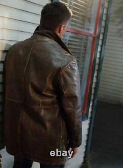 Cosplay classique en cuir véritable de Dean Winchester de Supernatural Manteau de motard trench-coat