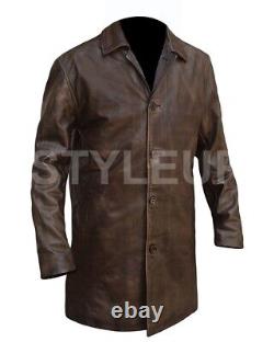 Designer Surnaturel Dean Winchester Cosplay Classic Real En Cuir Trench Coat
