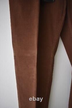 Dolce & Gabbana Jean en velours côtelé marron slim en coton Taille 38 IT 54 Fabriqué en Italie