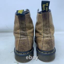 Dr. Martens 1460 Bottes en cuir vieilli marron Airwair à 8 œillets UK 9 EU 43