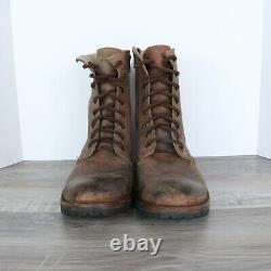 Freebird Par Steven Fm Oaks Distressed Brown Leather Lace Up Boots Mens Taille 10